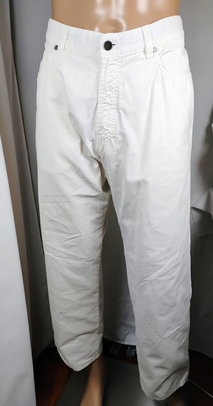 Ermenegildo Zegna White 5 Pocket Pants Mens 38 Preppy Resortwear